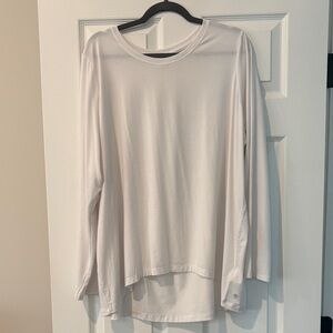 Athleta Women's White long sleeve with ease tee XL